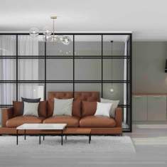 Glas Trennwand akustik Verglasung TSW Kummer System- Wall 35
