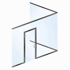Glas Trennwand akustik Verglasung TSW Kummer System- Wall 35