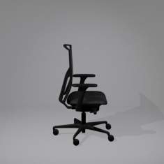 Büro Drehstuhl schwarz Drehstühle Netzgewebe Bürostühle Sara Marquise Bürostuhl