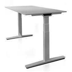 elektrisch höhenverstellbarer Bürotisch weiss Bürotische Schreibtisch Büro Echo Büromöbel Quadro
