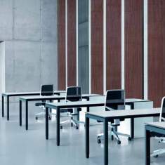 Schreibtisch Büro Schreibtische Büromöbel Echo Tischsystem Cubos mit Vierfuss