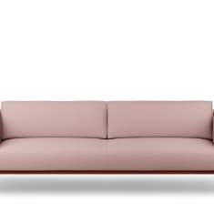 Sofa Dreisitzer Loungesofa rosa Lounge Profim Decenta