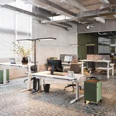 Schreibtisch höhenverstellbar Büromöbel Schreibtische ergonomisch Bigla, Bigla bst2