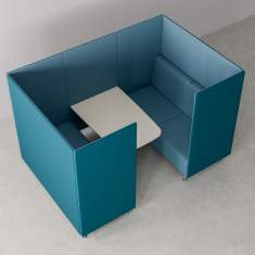 Sofa Lounge Sitzmöbel türkis Konferenzplatz Palmber Melounge Work- und Loungemöbel