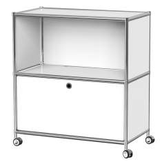 Rollregal Büro Wagen weiss System4 Rollboy