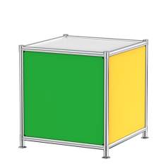 Beistelltisch farbig Beistelltische Stahl System4 Cube