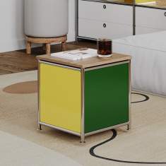 Beistelltisch farbig Beistelltische Stahl System4 Cube