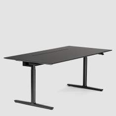 Höhenverstellbarer Schreibtisch elektrisch ergonomische Schreibtische schwarz Bene LEVEL LIFT PRO