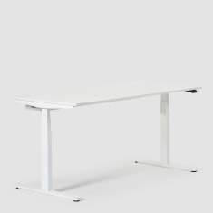 Höhenverstellbarer Schreibtisch elektrisch ergonomische Schreibtische weiß Bene Level lift pure