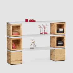 Regalsysteme Holz Regal Büro modulare Holzboxen Bene, Pixel