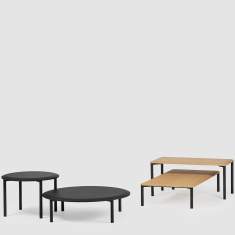 Beistelltische schwarz Beistelltisch rund Couchtisch rechteckig Bene PORTS Coffee Table