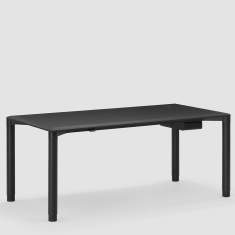 höhenverstellbarer Schreibtisch Büro Konferenreztisch schwarz Konferenztische Bene PORTS Table
höhenverstellbar