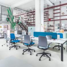 Büro Drehstuhl blau Bürodrehstuhl moderne Bürostühle Sedus, se:motion