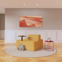Lounge Sitzmöbel gelb Polsterinsel Lounge Insel Viasit Coloq Sitzinsel