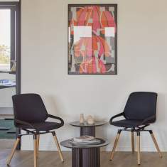 Besucherstuhl schwarz Besucherstühle Büro Konferenzstuhl Konferenzstühle Aeris numo comfort