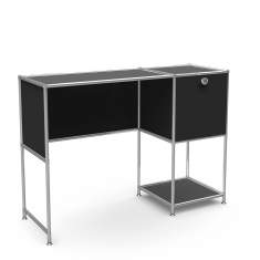 Home Office Schreibtische schwarz Arbeitstische System4 Schreibtisch