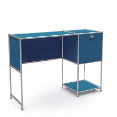 Home Office Schreibtische blau Arbeitstische System4 Schreibtisch