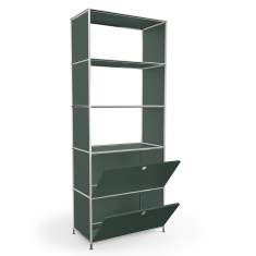 Modulare Büromöbelsysteme gruen Schrank modular Büro System4 Stauraum