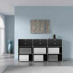 Modulare Büromöbelsysteme Schrank modular Büro System4 Stauraum