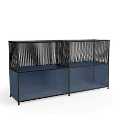 Modulare Büromöbelsysteme blau Schrank modular Büro System4