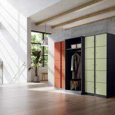 Schliessfachschrank farbig Schliessfachschränke Lockerschränke Lockers fm Büromöbel Clear