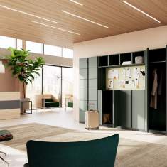Schliessfachschrank farbig Schliessfachschränke Lockerschränke Lockers fm Büromöbel Clear