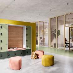 Schliessfachschrank farbig Schliessfachschränke Lockerschränke Lockers fm Büromöbel Clear