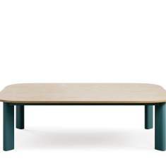 Beistelltisch Decenta S1H in Tiefgrün (RAL 6004) – minimalistisches Design von Profim, ideal für moderne Innenräume. Pulverbeschichtetes Metall, klare Linien und zeitlose Ästhetik.