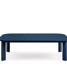 Moderner Design-Tisch Decenta S1H von Profim in Navy Blue (RAL 5003) – eleganter Beistelltisch mit pulverbeschichtetem Stahlgestell und klarer Formensprache. Perfekt für Büros, Lounges und Wartebereiche.
