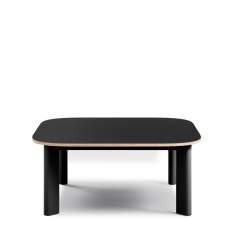 Design-Beistelltisch Decenta S2H in Schwarz (RAL 9005) von Profim – stilvoller, stabiler Tisch mit pulverbeschichtetem Gestell. Ideal für Büros, Lounges und moderne Empfangsbereiche.