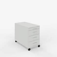 Mobiler Unterstellkorpus OPTIMO von ZEMP mit vier Schubladen und Rollen – ideal zur flexiblen Büroorganisation
