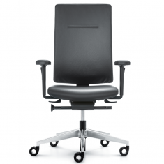 Bürostuhl Kyra mit hoher Rückenlehne und verstellbaren Armlehnen