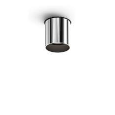 Rundes Einbau-Downlight XAL MOVE IN round recessed in Chromoptik, minimalistisches Design, für Deckenmontage.