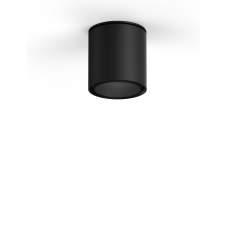 XAL SASSO 60 round, zylindrischer Halbeinbaustrahler aus Aluminium, schwarz, zylindrisch, Ø 75 mm