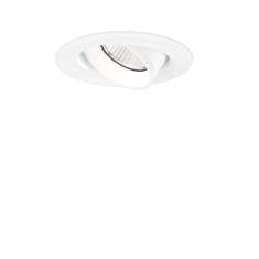 XAL SASSO PRO 80 rundes Einbau-Downlight, verstellbar, weiß, flächenbündiges Design, LED-Strahler