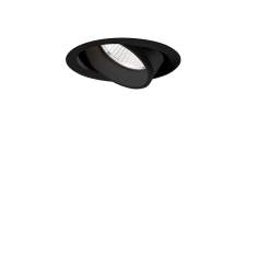 XAL SASSO PRO 80 adjustable flush round recessed, schwarz, rundes Design, verstellbarer Einbaustrahler