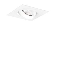XAL SASSO PRO 80 adjustable flush square recessed, weiß, quadratisches Design, verstellbarer Einbaustrahler