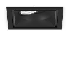 XAL SASSO 100 square Einbauleuchte in Schwarz mit einem verstellbaren Reflektor