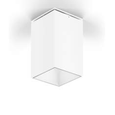 XAL SASSO 100 square Deckenaufbauleuchte in Weiß mit weißem Innenreflektor