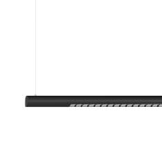 XAL SETA Pendelleuchte, lineares Decken- und Systemleuchtenprofil in schwarz, modernes Design mit Reflektor