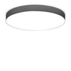 XAL SONO LOOP 600 IP54 Deckenleuchte, runde Anbauleuchte in Grau, opaler Diffusor, direktes Licht