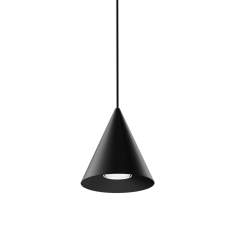 Pendelleuchte XAL wästberg w201 in mittlerer schwarzer Kegelform, pulverbeschichtetes Aluminium mit COB-Technologie