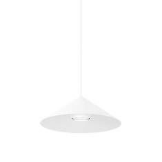 Pendelleuchte XAL wästberg w201 in breiter weißer Kegelform, energieeffiziente LED-Leuchte mit modernem, konischem Design