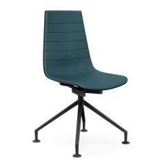 Aeris Linu Stuhl in Petrolblau Viersterngestell – ergonomischer Komfort in stilvoller Farbvariante.
