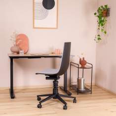 Aeris Linu Bürostühle in grau, Home office Stuhl, Bürodrehstuhl