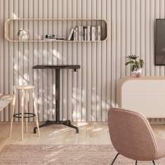 Schreibtisch Aero von Nowy Styl in Schwarz für Homeoffice oder Wohnraum