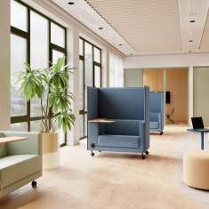 Vancouver Lite Sofas von Profim in moderner Bürolandschaft, flexible Rückzugsorte für konzentriertes Arbeiten