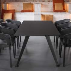 SITAGCOMTA Kommunikationstisch als zentraler Besprechungstisch in Lounge- und Meetingzonen – ideal für informelle Meetings und Teamarbeit