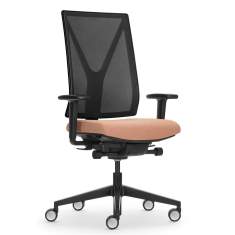 Giroflex Yanos 3D ergonomischer Drehstuhl, höhenverstellbare Rückenlehne mit markanter Y-Struktur und 3D-Bewegungsmechanik