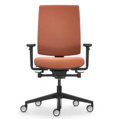 Girsberger Kyra 3D Bürodrehstuhl mit gepolsterter Rückenlehne und Sitzfläche, ergonomischer Drehstuhl mit 3D-Synchronmechanik